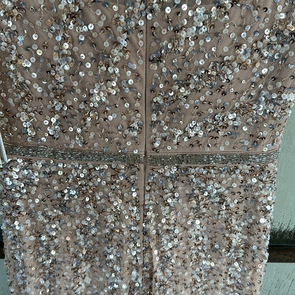 Ms Duggal EMBELLISHED ILLUSION HIGH NECK CAP SLEEVE GOWN size 2 NEW $498 spring - Picture 13 of 13